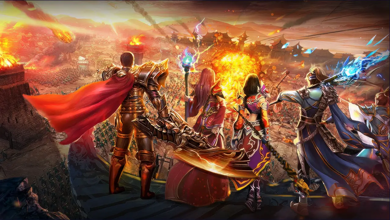 万人沙巴克攻城战-热血传奇